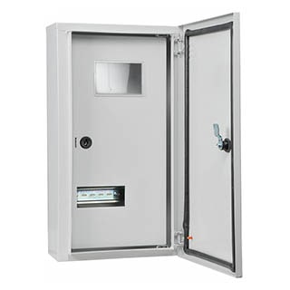 UBox 9 мод, 3фл, нав. Light IP54, Корпус обліку металевий, АСКО