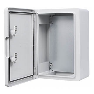 UBox 25*35*15, Корпус з АБС-пластику, ударостійкий, з монтажною панеллю, непрозорі дверцята, IP65, АСКО
