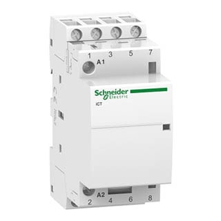 iCT 25A 4НВ 220/240В, Контактор модульний Schneider