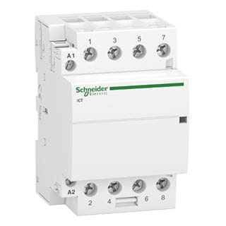 iCT 40A 4НЗ 220/240В, Контактор модульний Schneider