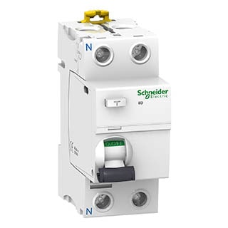 iID 2P 25A 10мА тип AC, Диференційне реле Schneider