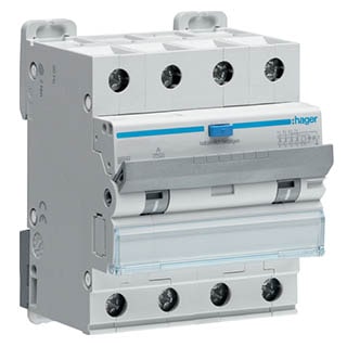 ADM490C 4P 6kA C-40A 30mA тип A, Дифавтомат Hager