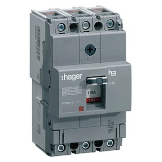 x160 In=63А 3P 18кА, Автоматичний вимикач Hager