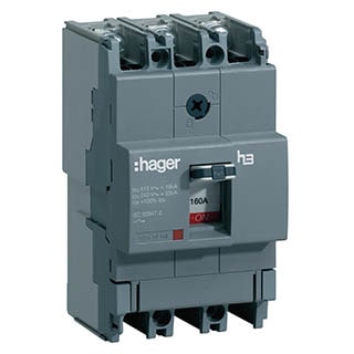 x160 In=160А 3P 18кА, Автоматичний вимикач Hager