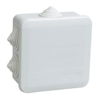 КМ41255, 100х100х50мм, Коробка монтажна для відкритого монтажу, IP44