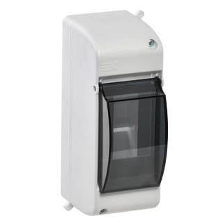 КМПн 2/2 на 2 мод. 140х53х83 IP30 прозора кришка навісний