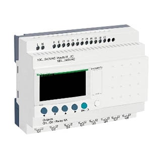 Інтелектуальне реле 12ВХ/8ВИХ ~240В ZELIO, SR2B201FU, Schneider