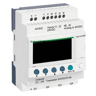 Інтелектуальне реле 6ВХ/4ВИХ =24В ZELIO, SR3B102BD, Schneider