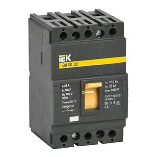 ВА88-32 3Р 25А 25кА, Автоматичний вимикач, IEK