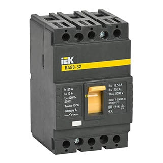ВА88-32 3Р 50А 25кА, Автоматичний вимикач, IEK