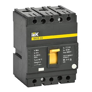 ВА88-33 3Р 50А 35кА, Автоматичний вимикач, IEK