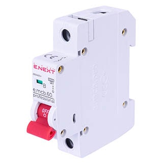 e.mcb.pro.60.1.B 25 new, 1р, 25А, В, 6кА, Автоматичний вимикач, E.NEXT