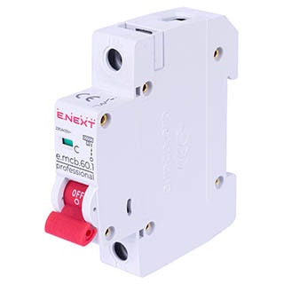 e.mcb.pro.60.1.C 63 new, 1р, 63А, C, 6кА, Автоматичний вимикач, E.NEXT