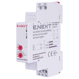 e.control.t07m, Реле часу (затримка вимкнення під час відключення живлення), E.NEXT